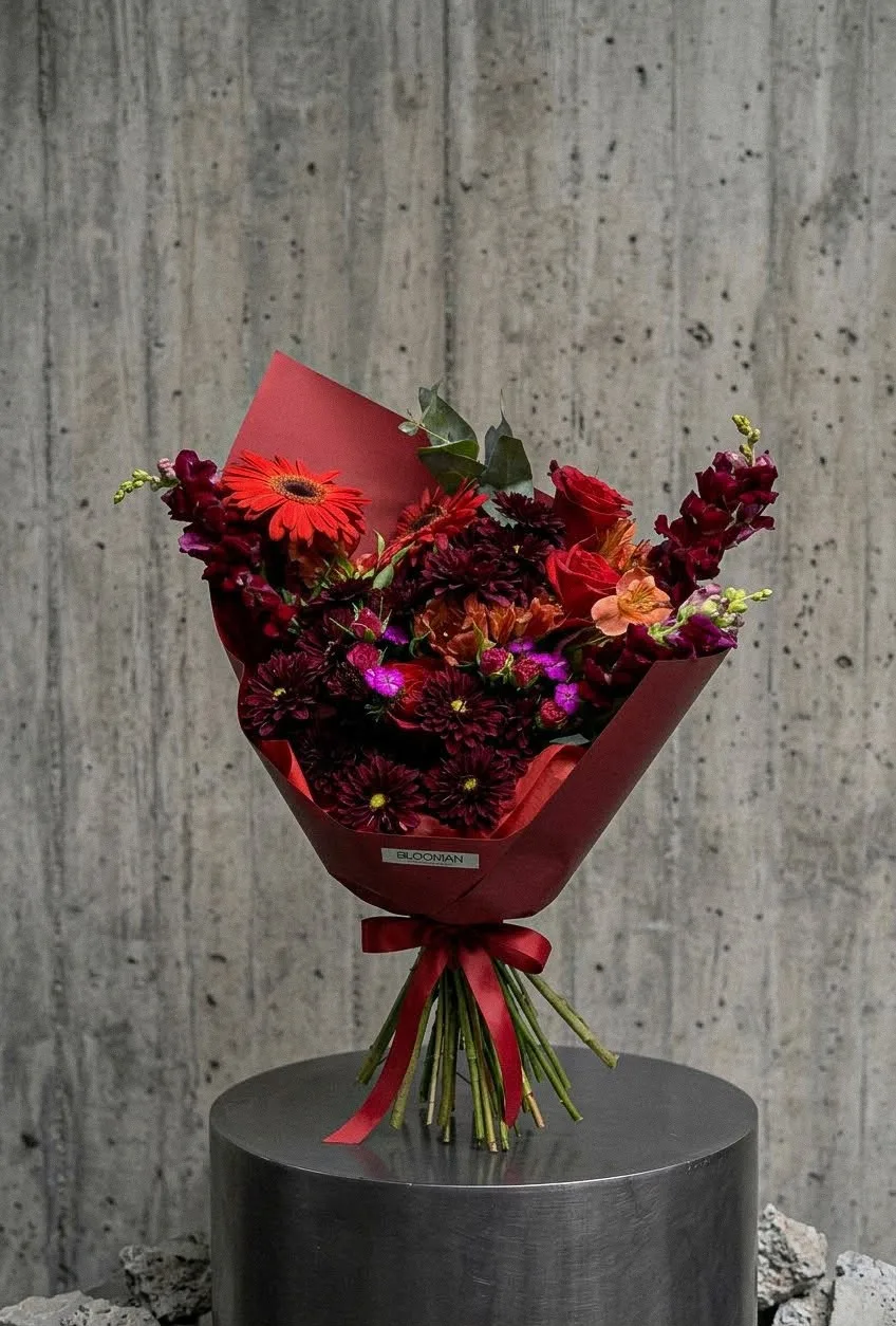 Crimson Bouquet del Día BLOOMAN Aguascalientes, foto 2